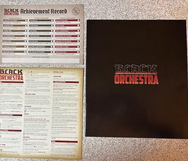 Black Orchestra COMPLETE OPEN BOX board game by Starling Games