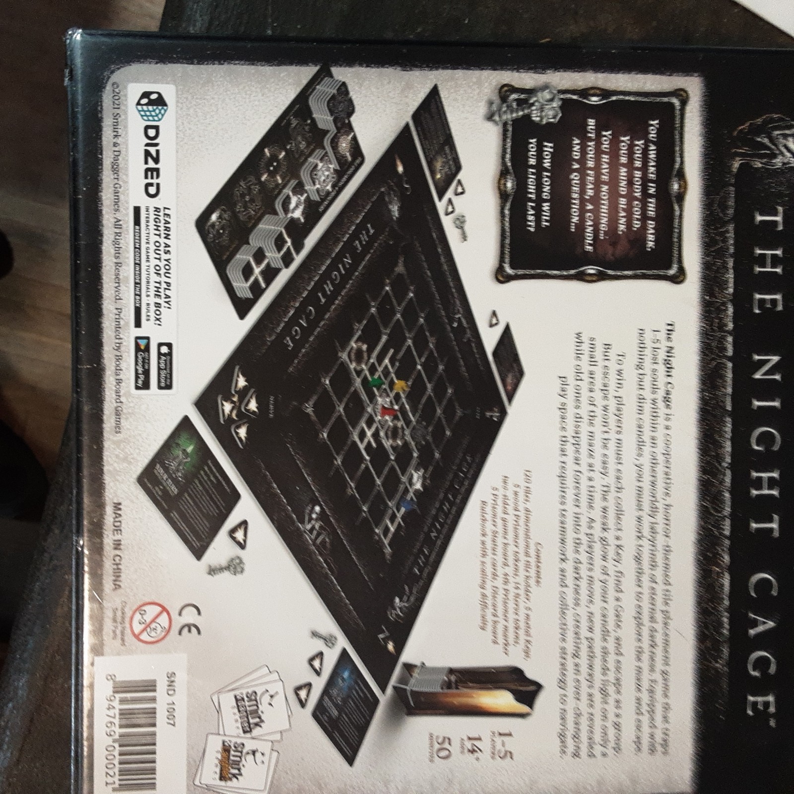 The Night Cage: Spooky Cooperative Strategy Game For 1 To 5 – Brand New