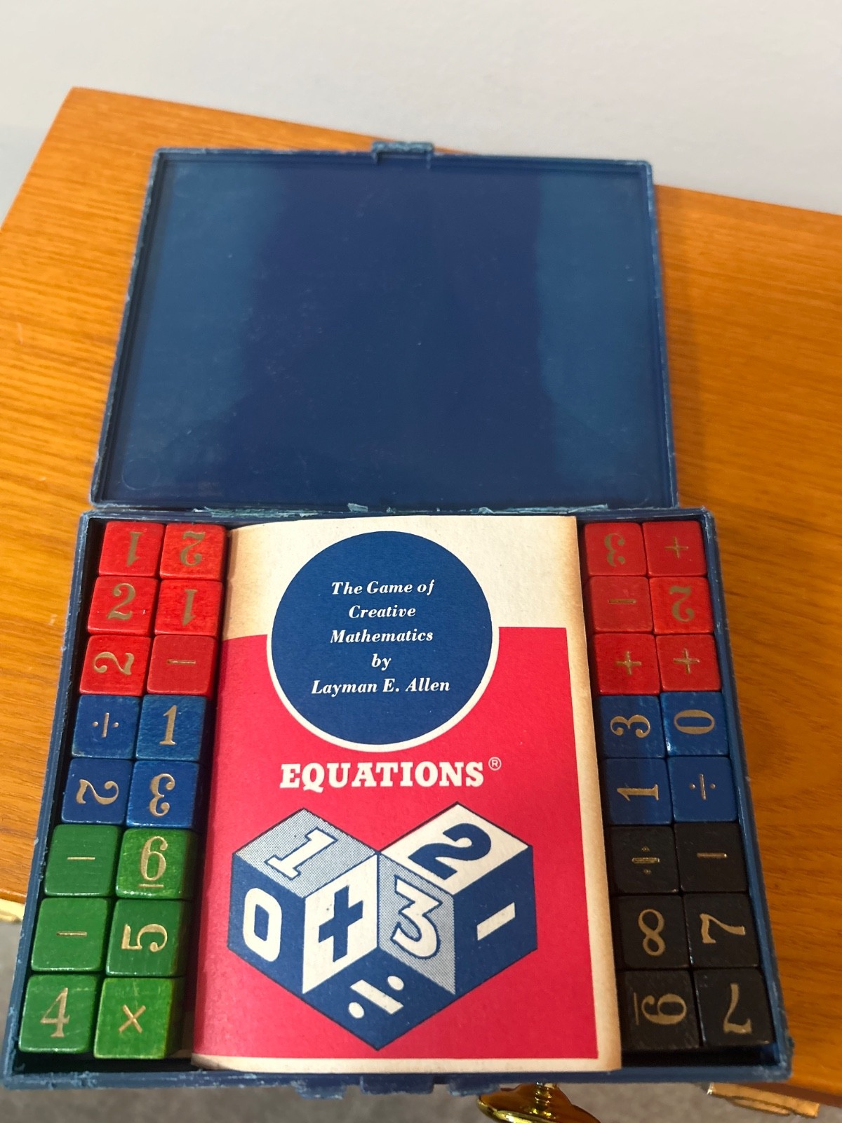 1963 Vintage mathematical game called Equations the game of creative mathmatics