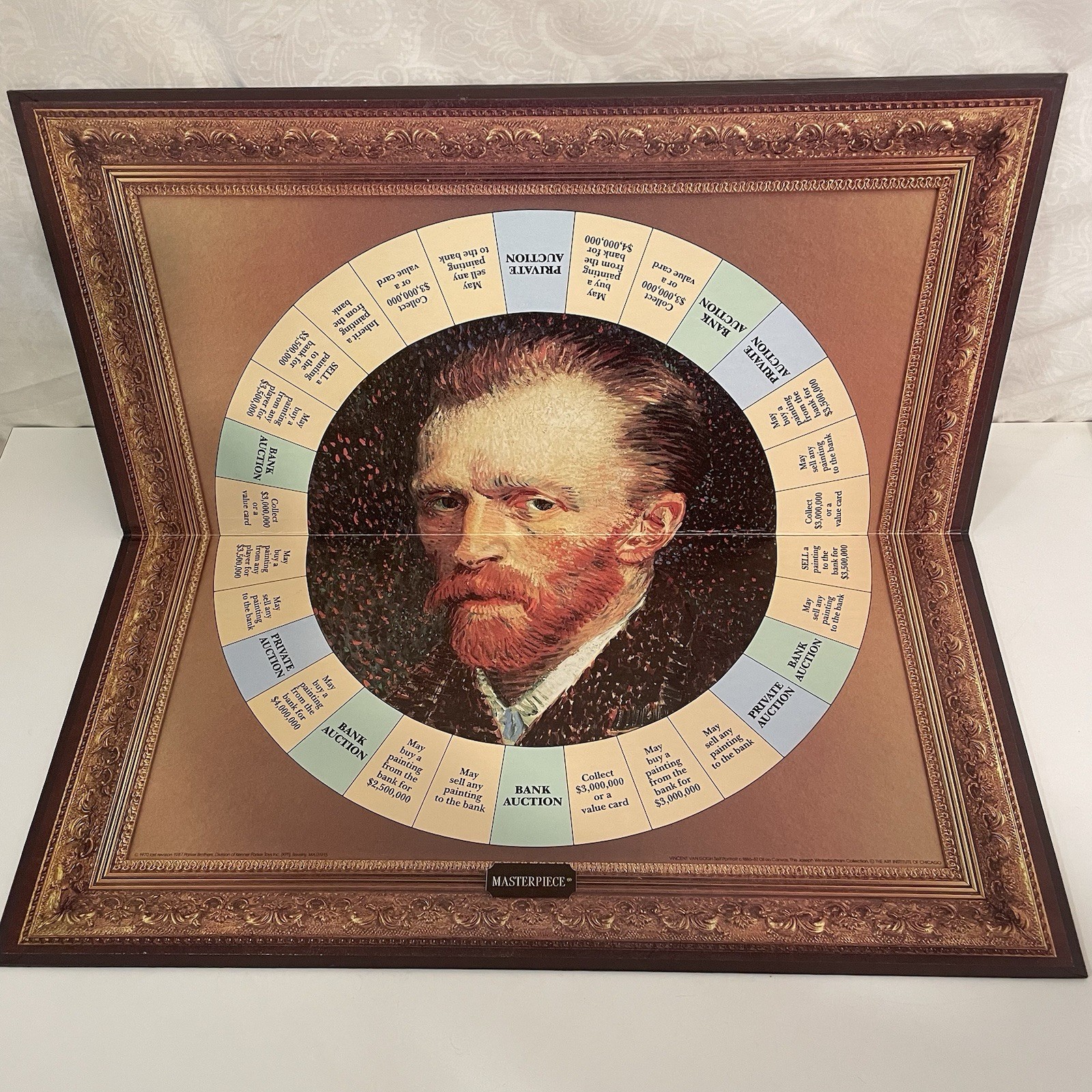 Masterpiece Board Game Vintage 1987 Parker Brothers Art Auction – 100% Complete