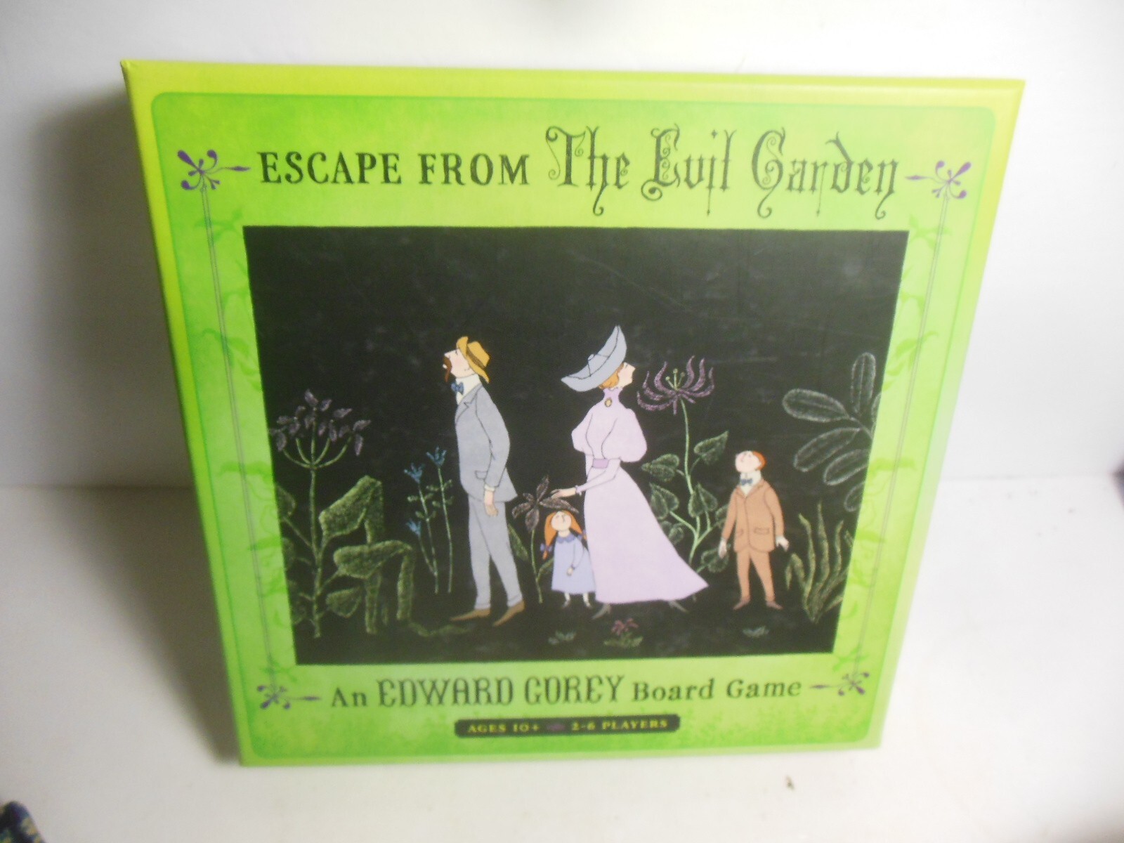 Escape from The Evil Garden Edward Gorey Board Game Gothic Missing Stands Pomegr