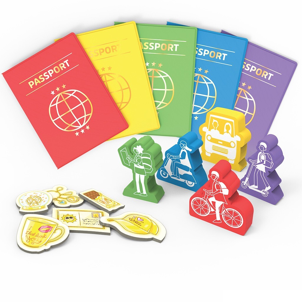 Word Traveler Cooperative Board Game Office Dog Games ODOR01EN Family Travel
