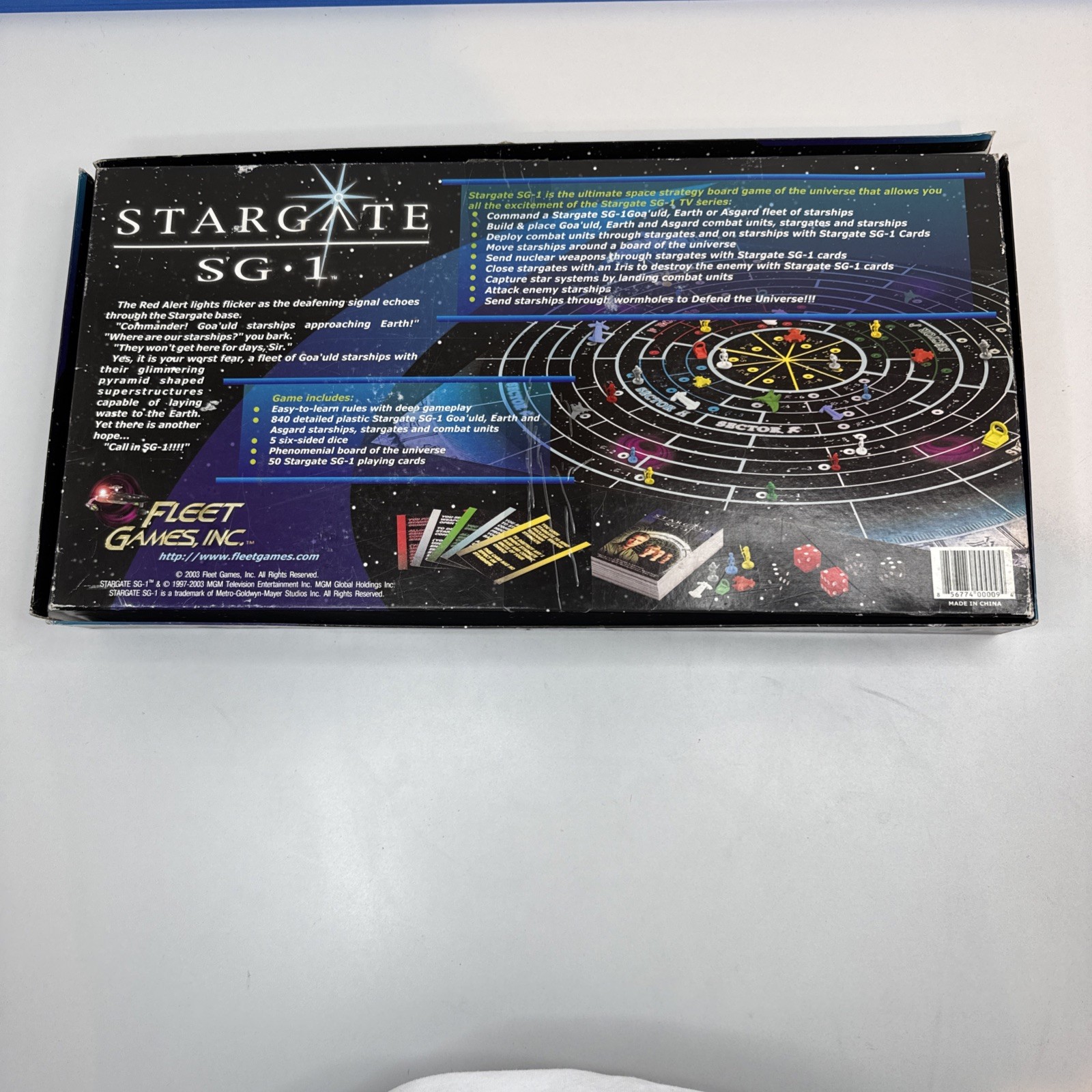 Stargate SG 1 Board Game 2003 missing Instructions all other pieces present