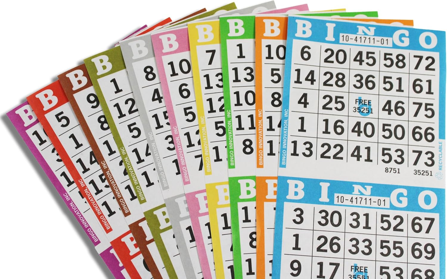 Bingo Books – 3 Faces, 10 Pages Each, 100 Disposable Game Books – Bold Dauber Sh