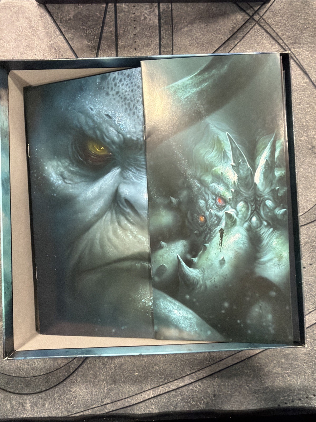 Abyss + Kraken Expansion Complete Board Game Bombyx Purple Cover Bruno Cathala