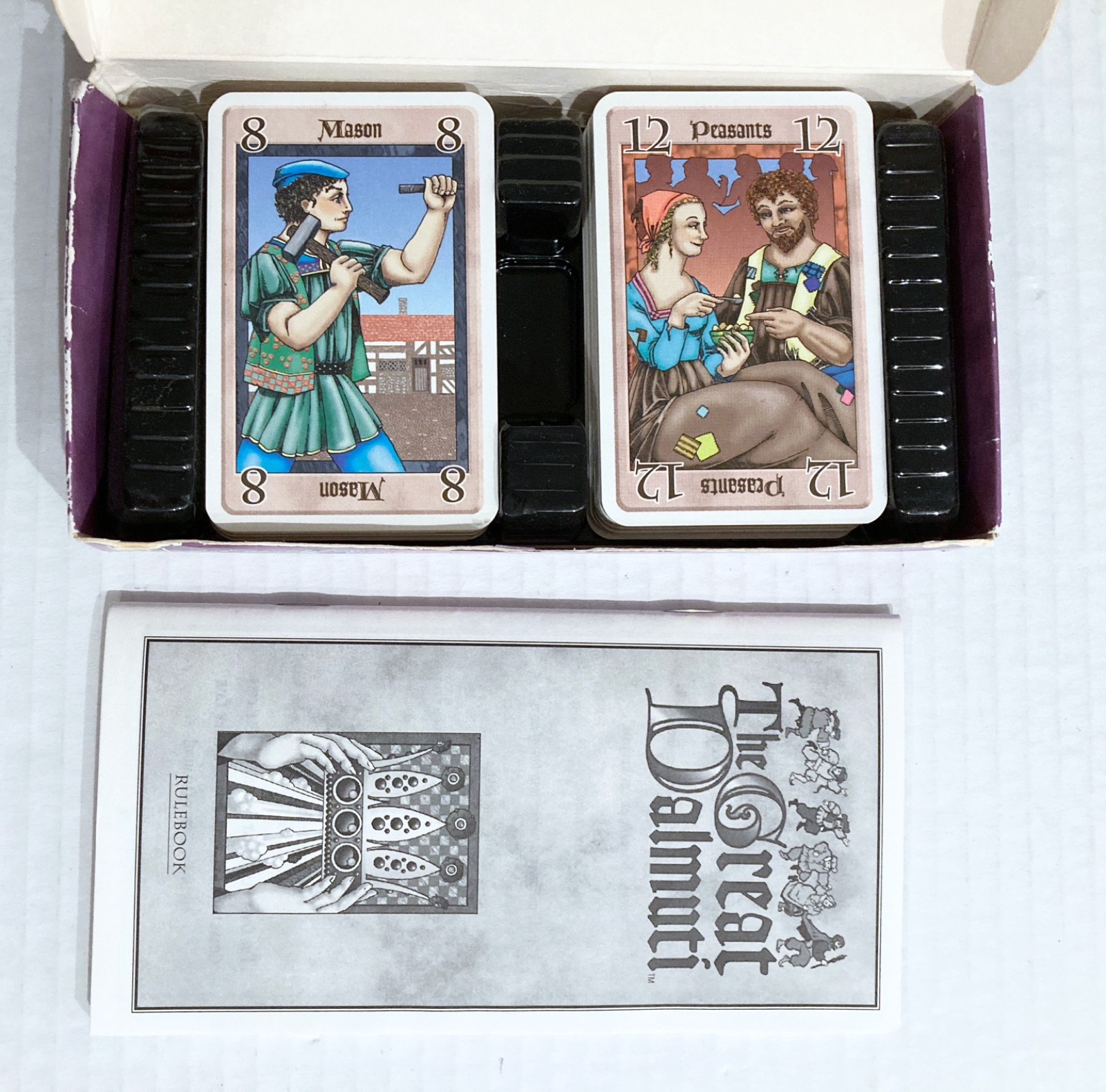 The Great Dalmuti COMPLETE Card Game 1995 Wizards of the Coast Garfield Box VTG