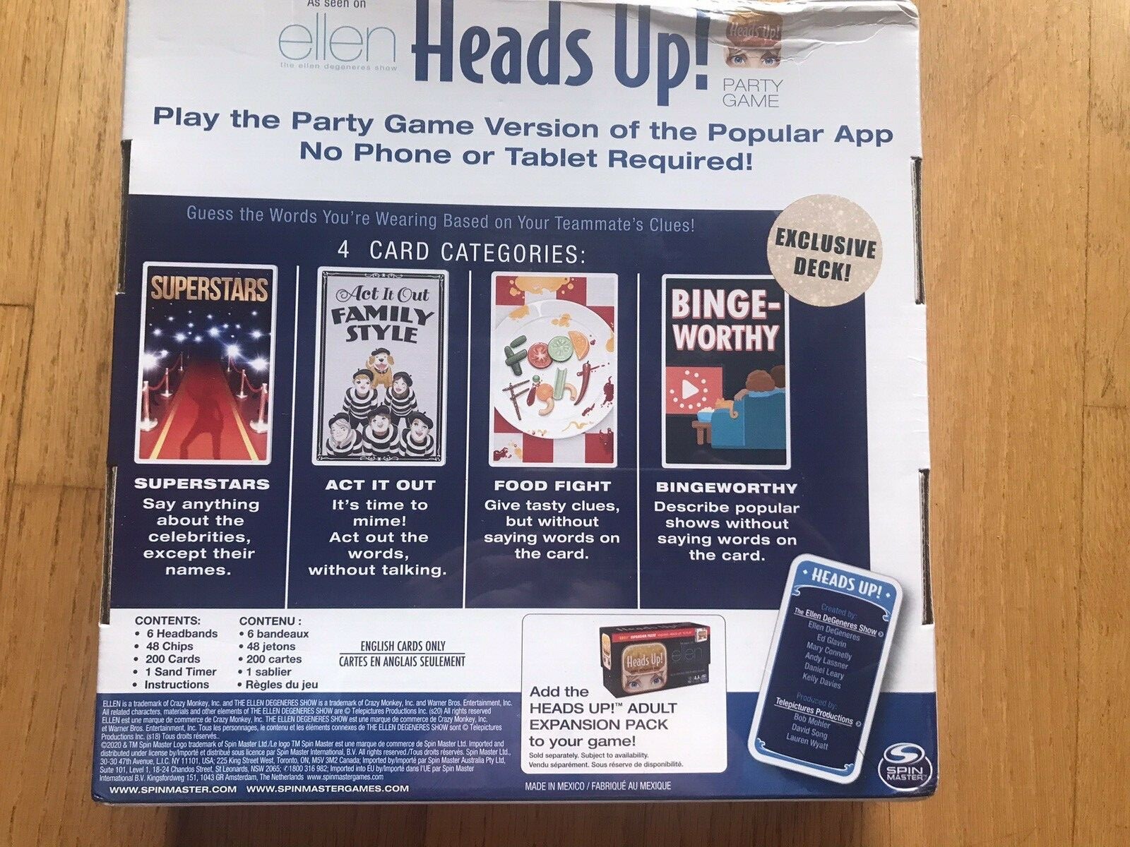 Heads Up! Party Game 3rd Edition As Seen On Ellen Degeneres NEW SEALED Age 8+
