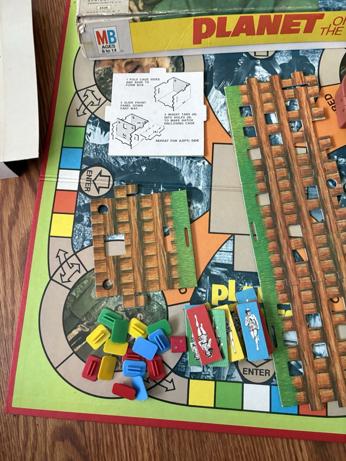 1974 Planet Of The Apes Movie Board Game Complete In Box Vintage Milton Bradley