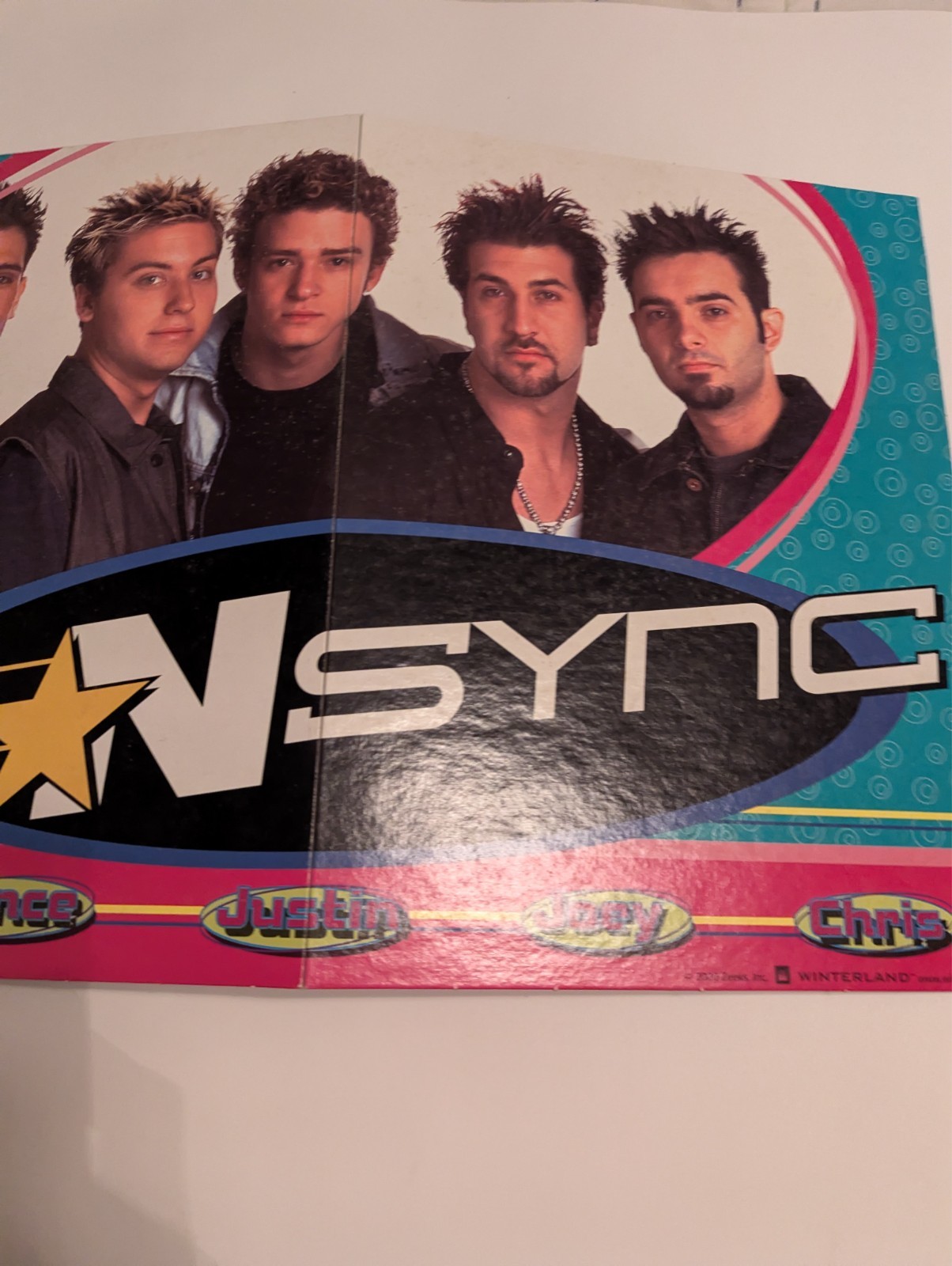 NSYNC Backstage Pass Board Game Patch Games 2000 BOARD ONLY – See Video