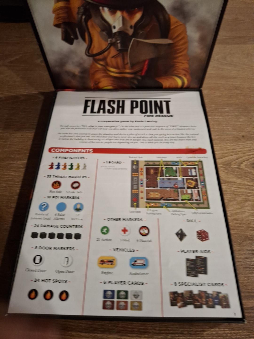 Flash Point Fire Rescue Board Game Complete 2011 Indie Boards & Cards Mint 100%
