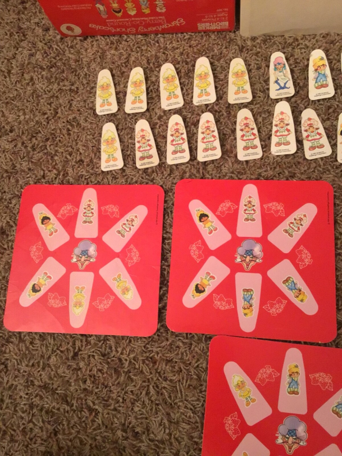 Vintage 1981 Parker Brothers Strawberry Shortcake Board Game Near Complete