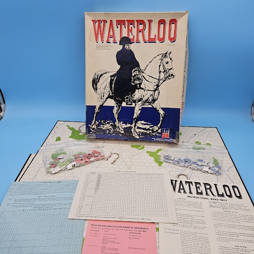 VTG Waterloo Avalon Hill Napoleonic Wargame Board Game 1962 Complete