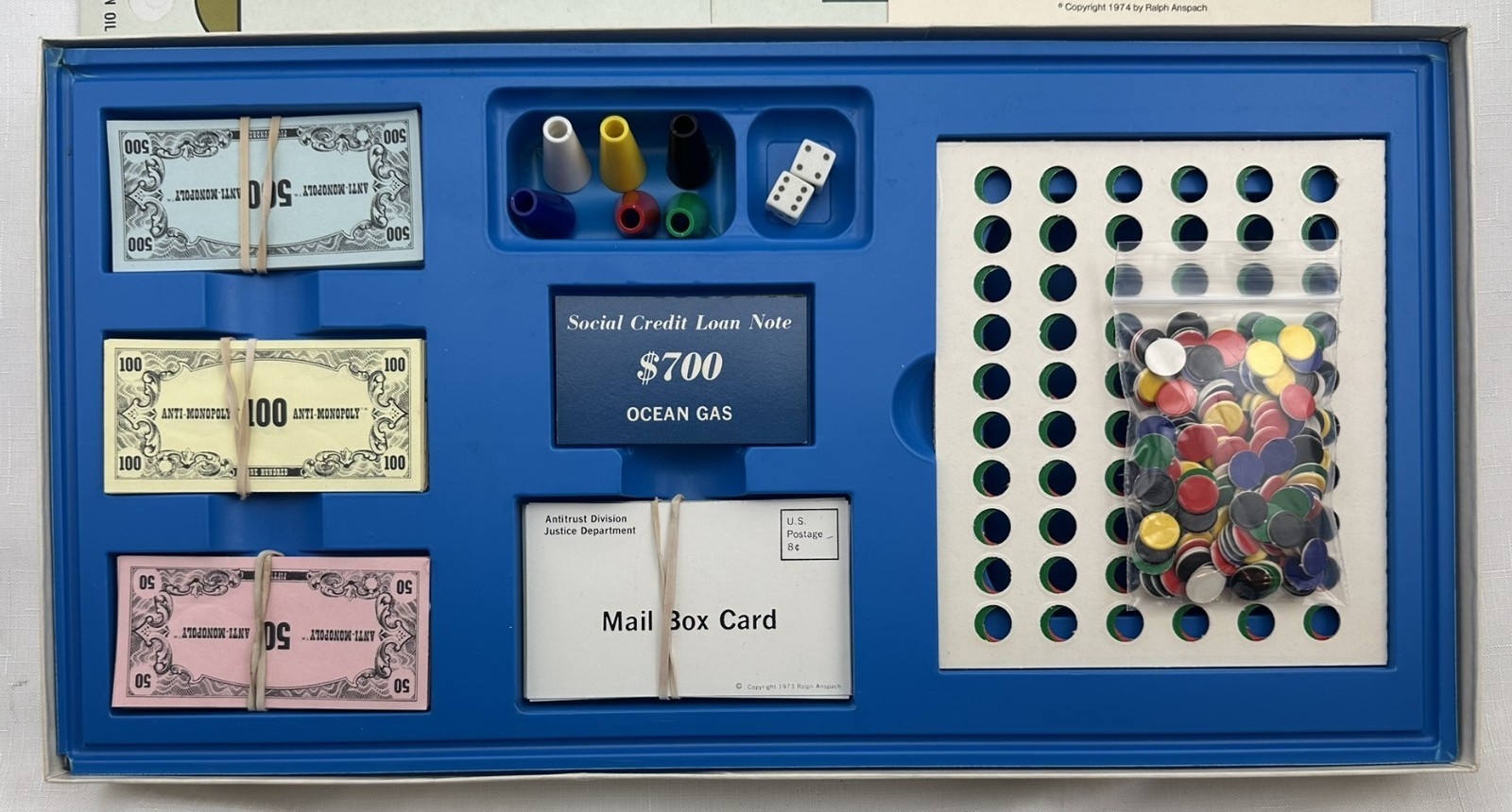 1973 Anti-Monopoly Game by Talicor Complete in Very Good Condition FREE SHIPPING