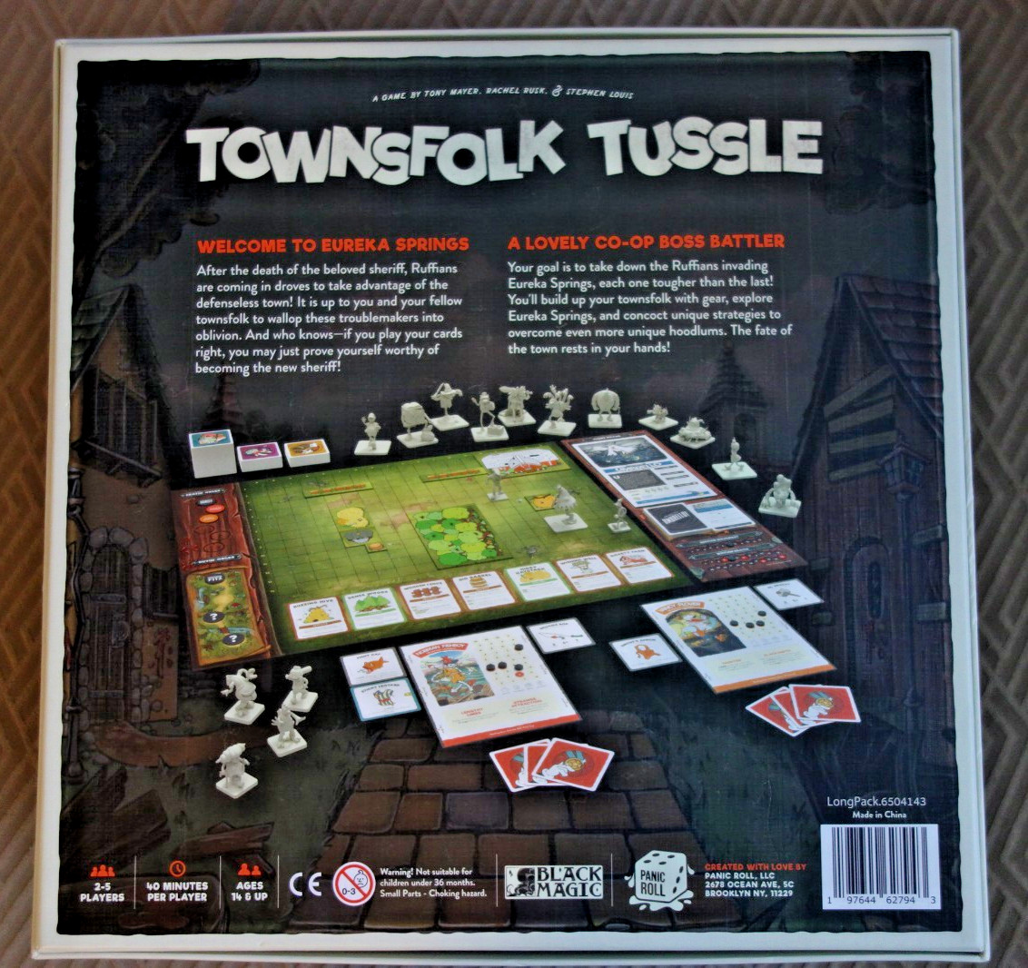 Panic Roll Board Game Townsfolk Tussle (Kickstarter Spectacular 2nd Box EX/NM