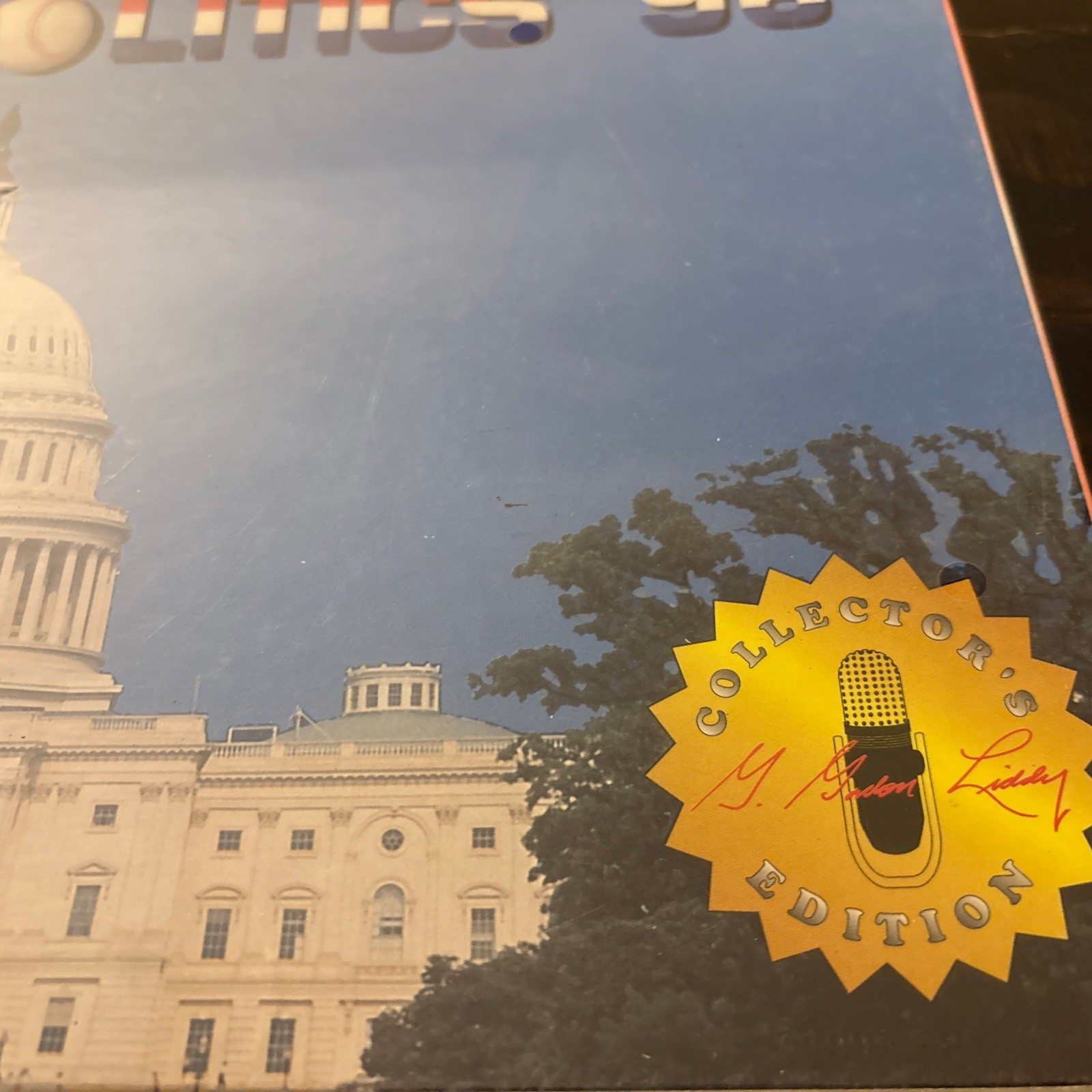 Vintage Political Board Game G. Gordon Liddy’s Hardball Politics ’96 White House