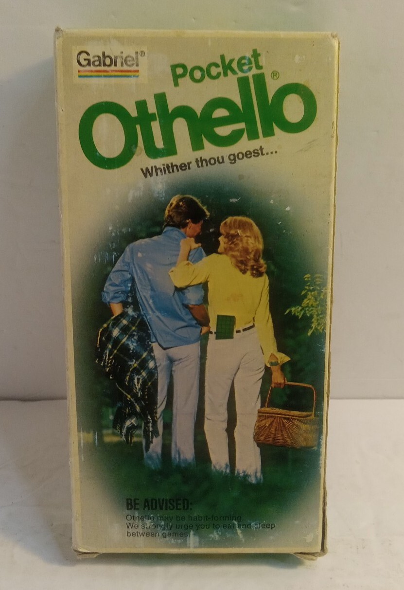 Vintage 1977 Gabriel Pocket Othello Travel Game Complete W/ Box & Instructions