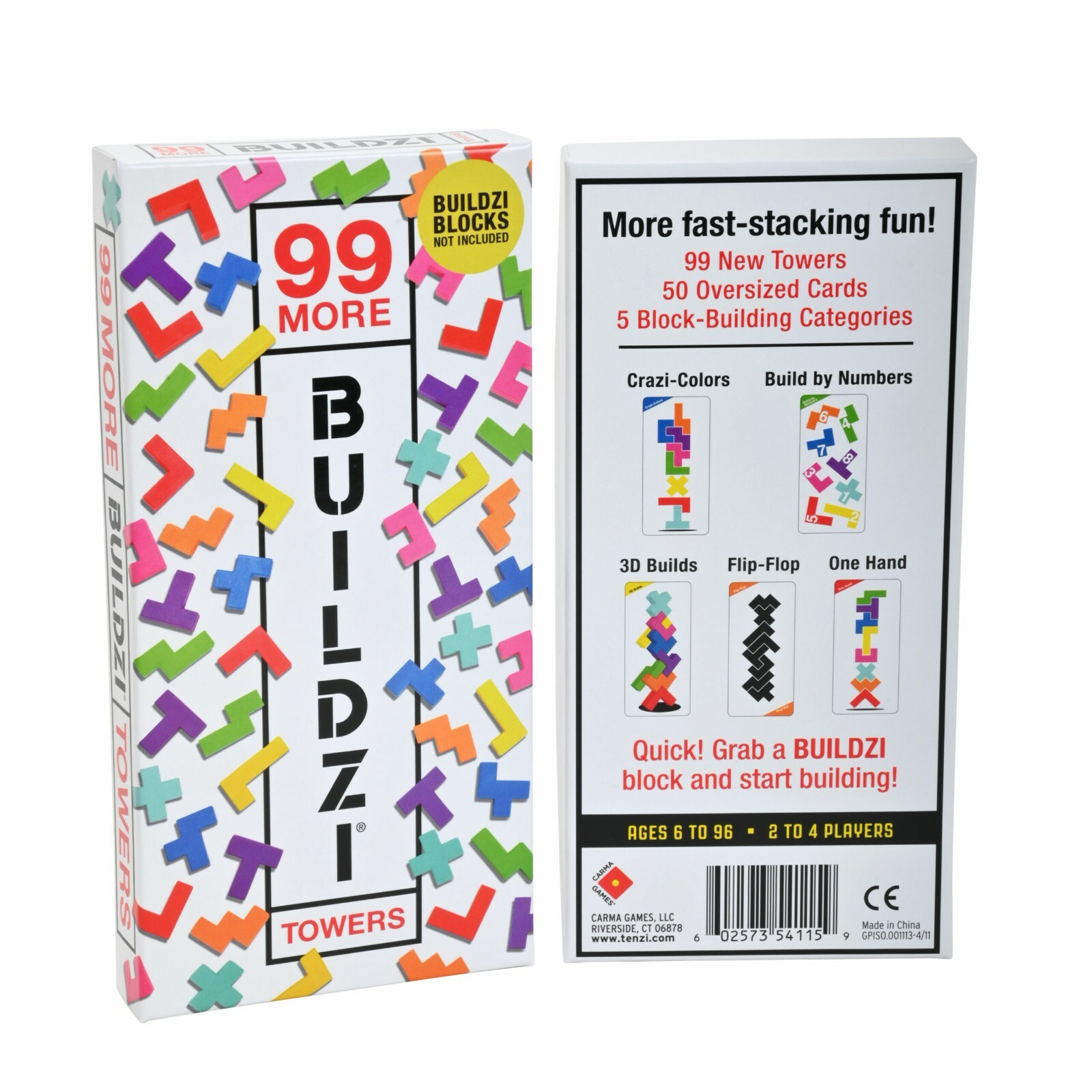 99 More BUILDZI Towers Add-On Game Expansion Family Picture Carma Games