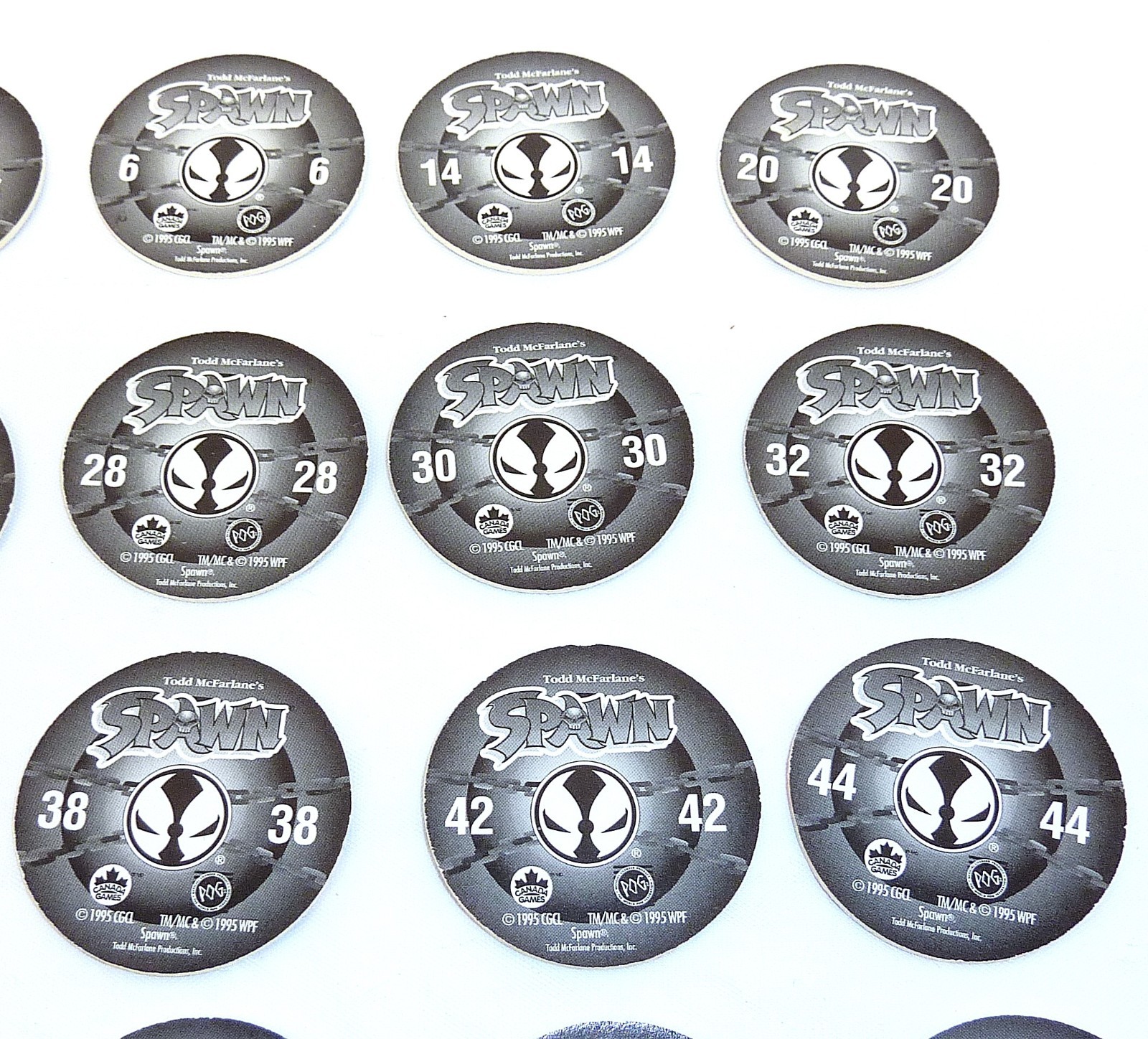 SPAWN Pogs Lot 23 Pogs + 5 Slammers Vintage Collectibles for Adults CANADA GAMES