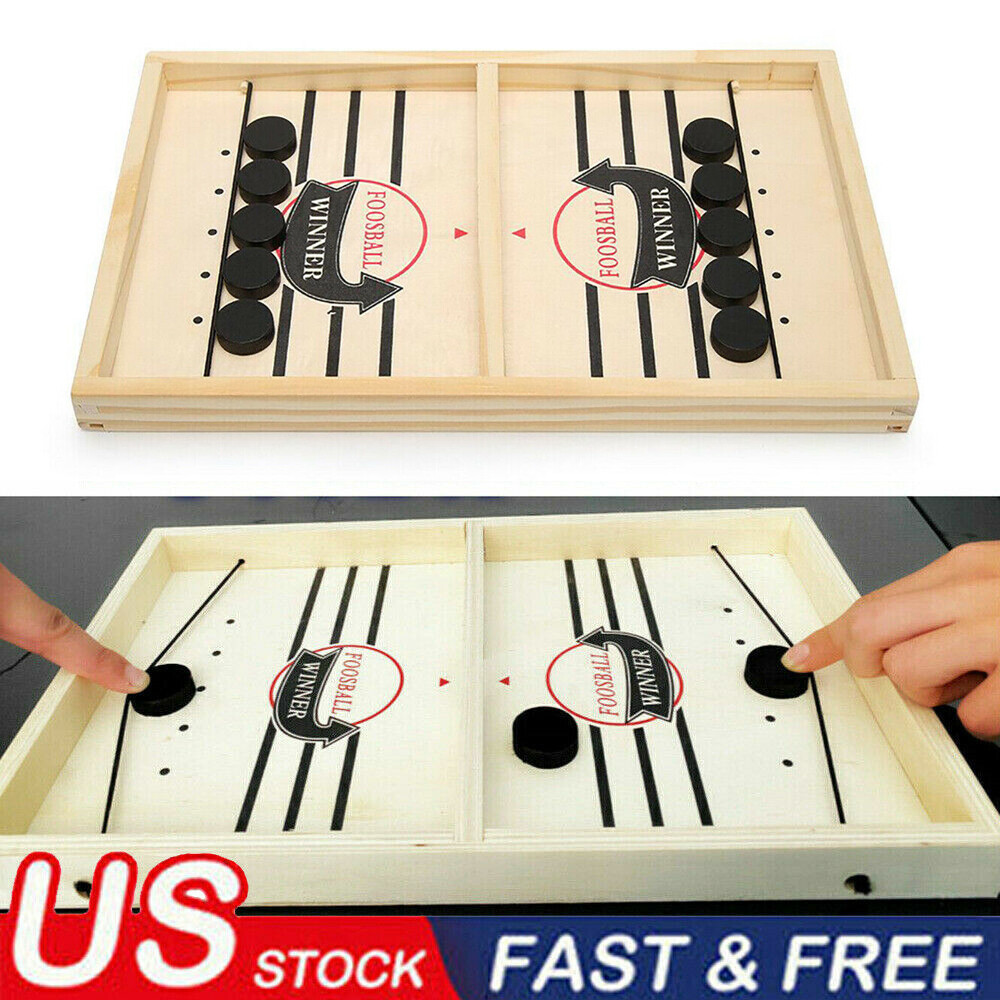 Fast Hockey Sling Puck Game Paced Winner Fun Board-Game Children’s Day Gifts USA
