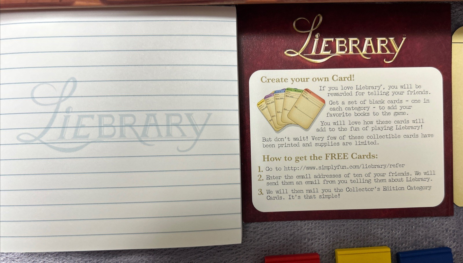 2005 Liebrary Board Game Where The First Line Speaks Volumes! Excellent Shape!