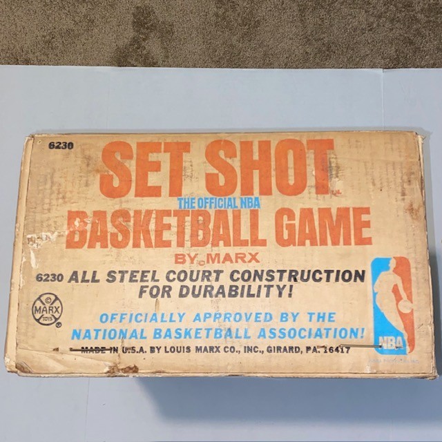1971 MARX Toys #6230 Official NBA Set Shot Basketball Shooting Game RARE w/ Box