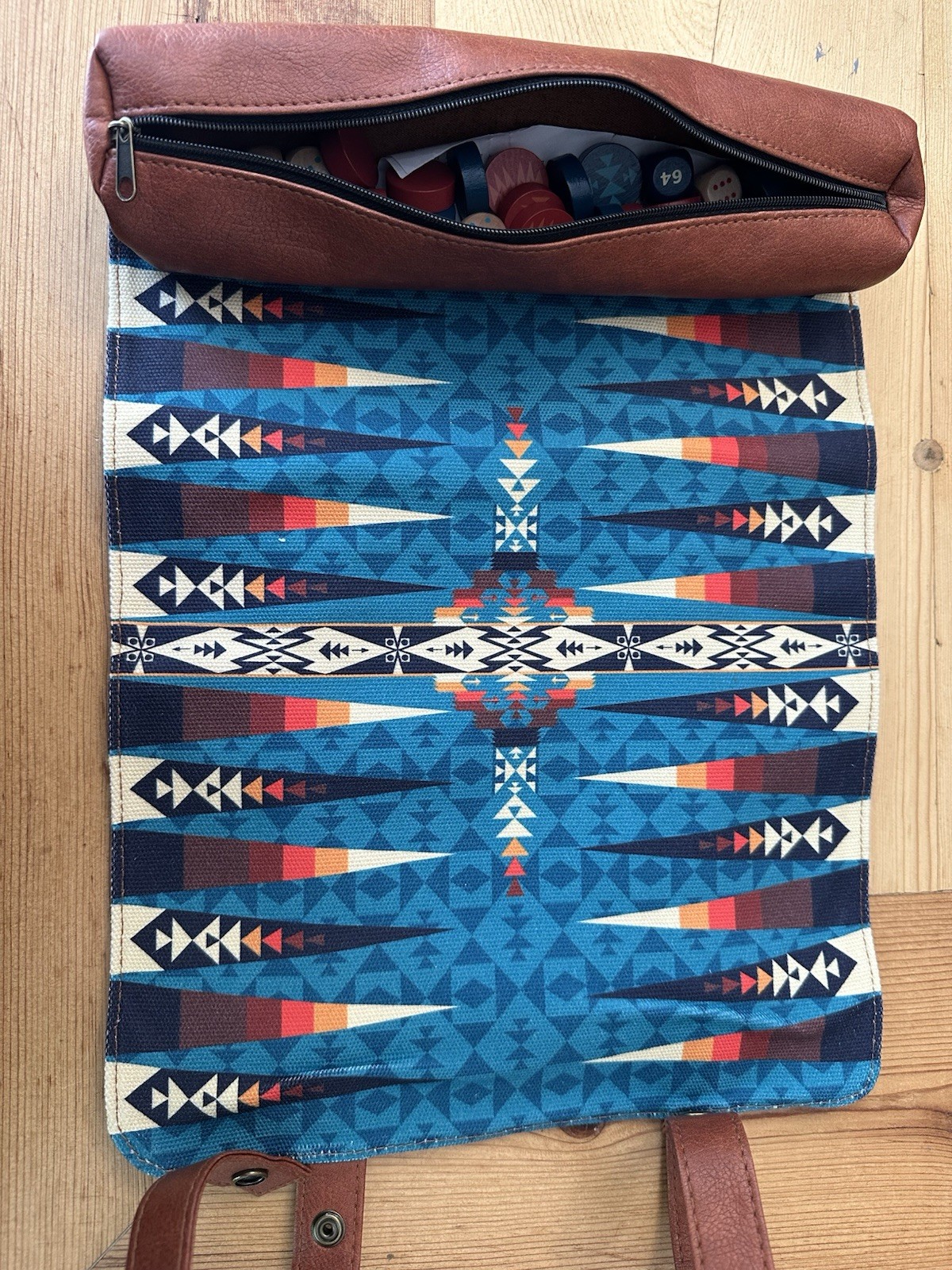 Pendleton Travel-Ready Roll-Up Backgammon Game