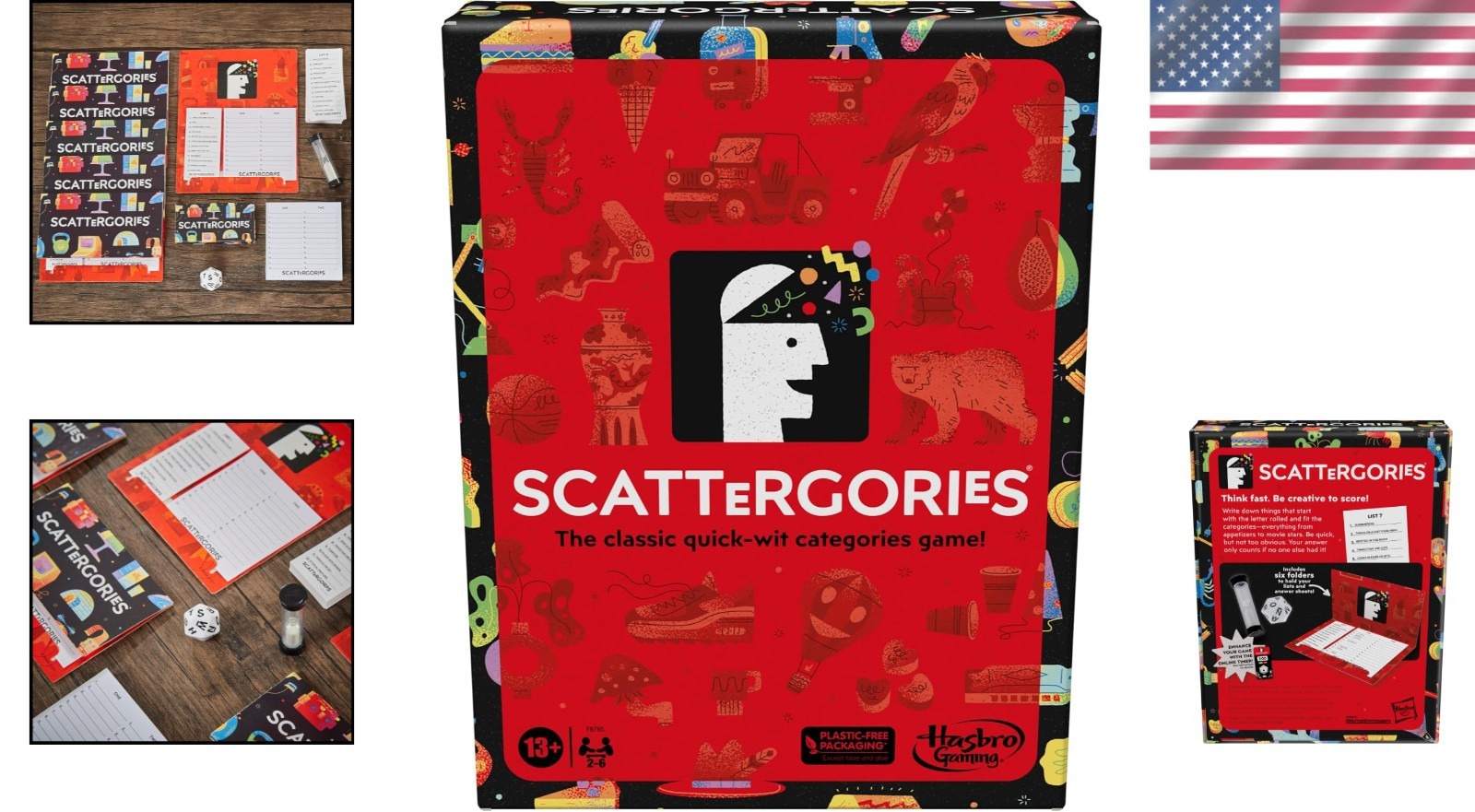 Gaming Scattergories Classic Game, Party Game for Adults and Teens Ages 13 an…