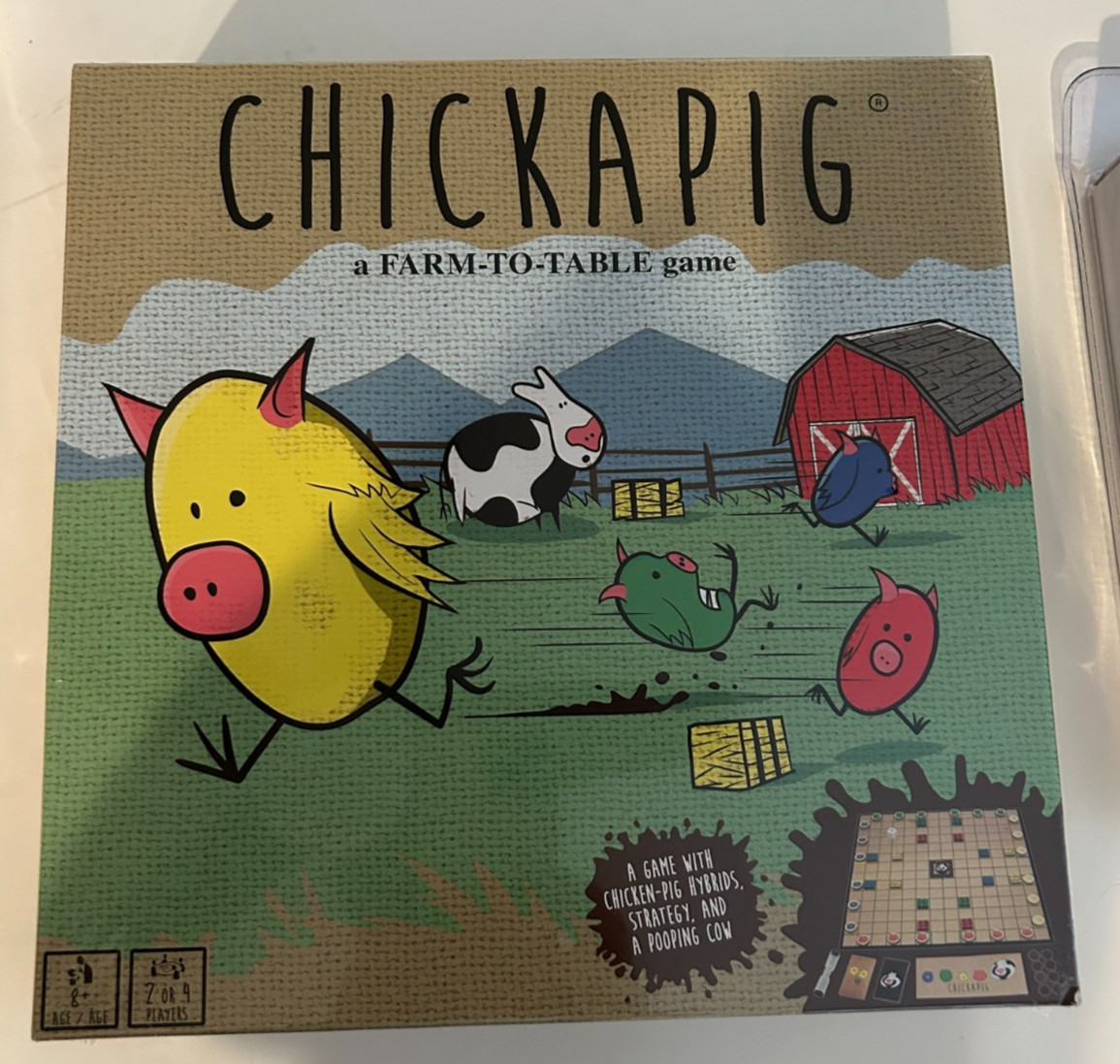 Chickapig Strategic Board Game Family Friendly Game For 2 or 4 Players with …