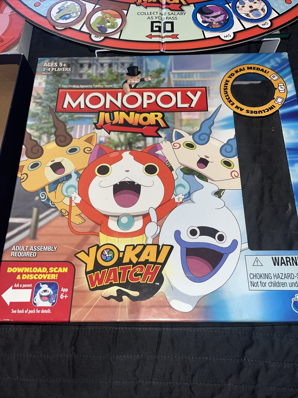 Monopoly Junior Yo-Kai Watch Edition Board Game W/Exclusive Yokai Medal