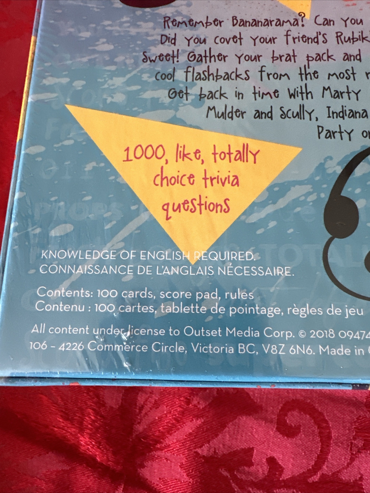 80’s 90’s Trivia Game for Ages 12 and up by Outset Media