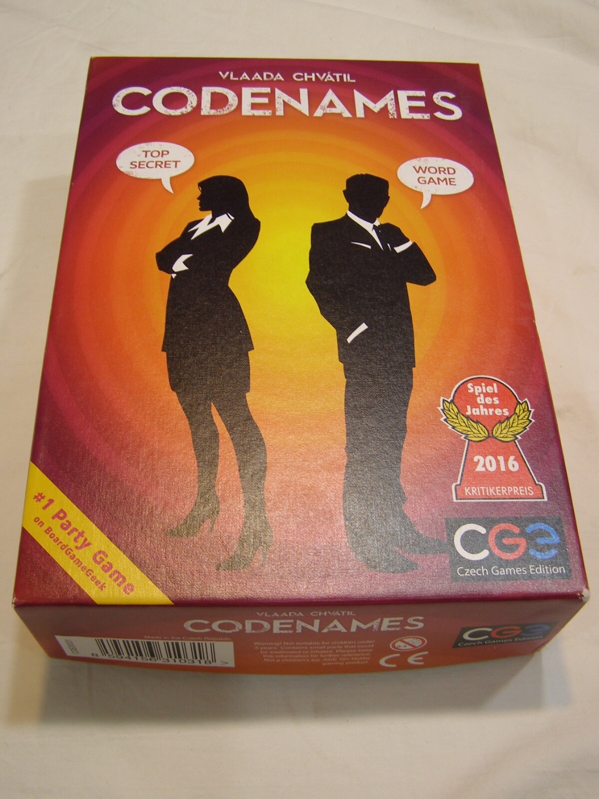 Vlaada Chv’atil CODENAMES Codenames Party Game Czech Republic Made