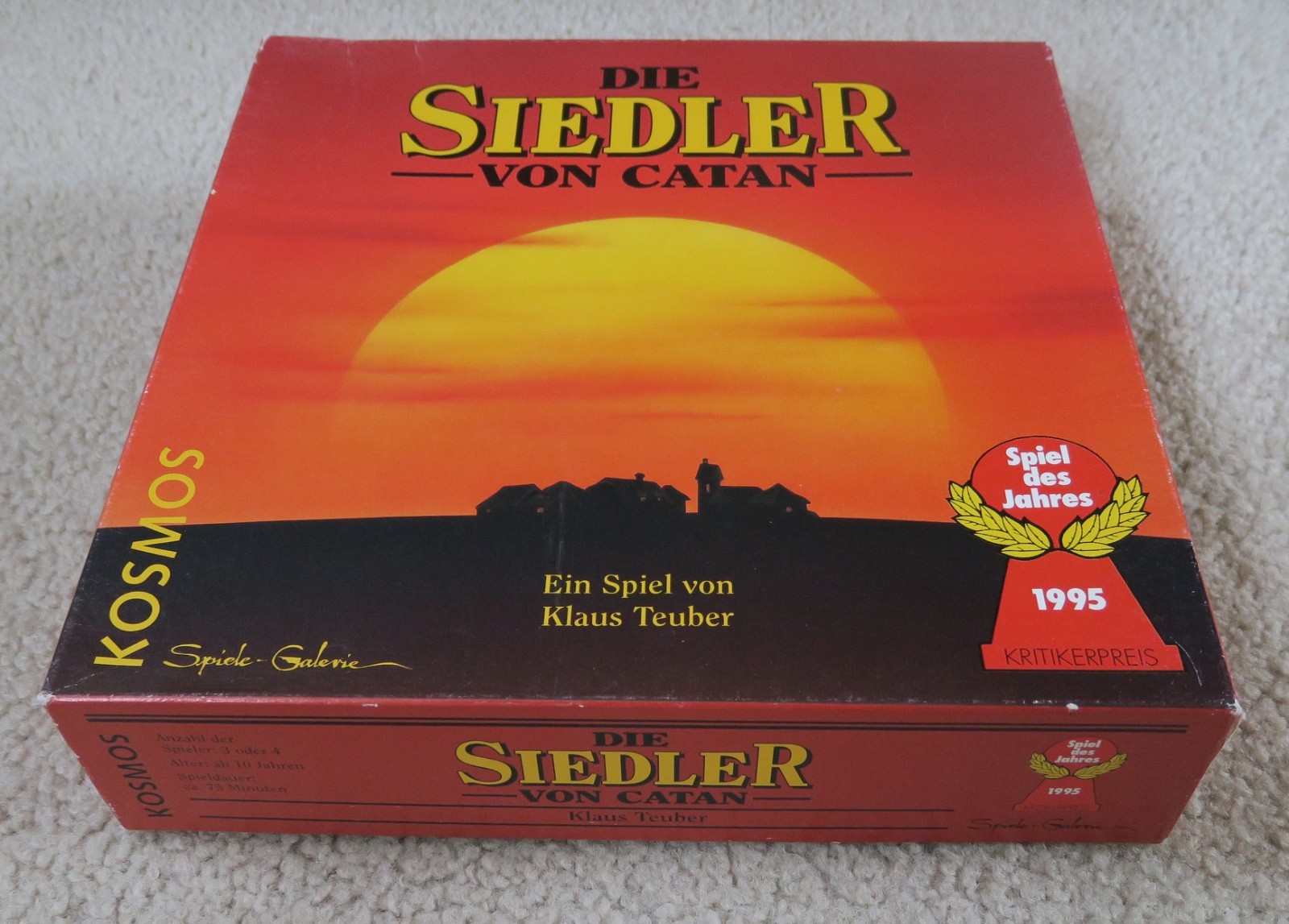 Kosmos Die Siedler von Catan Basisspiel Brettspiel Holz Klaus Teuber 1995 kult