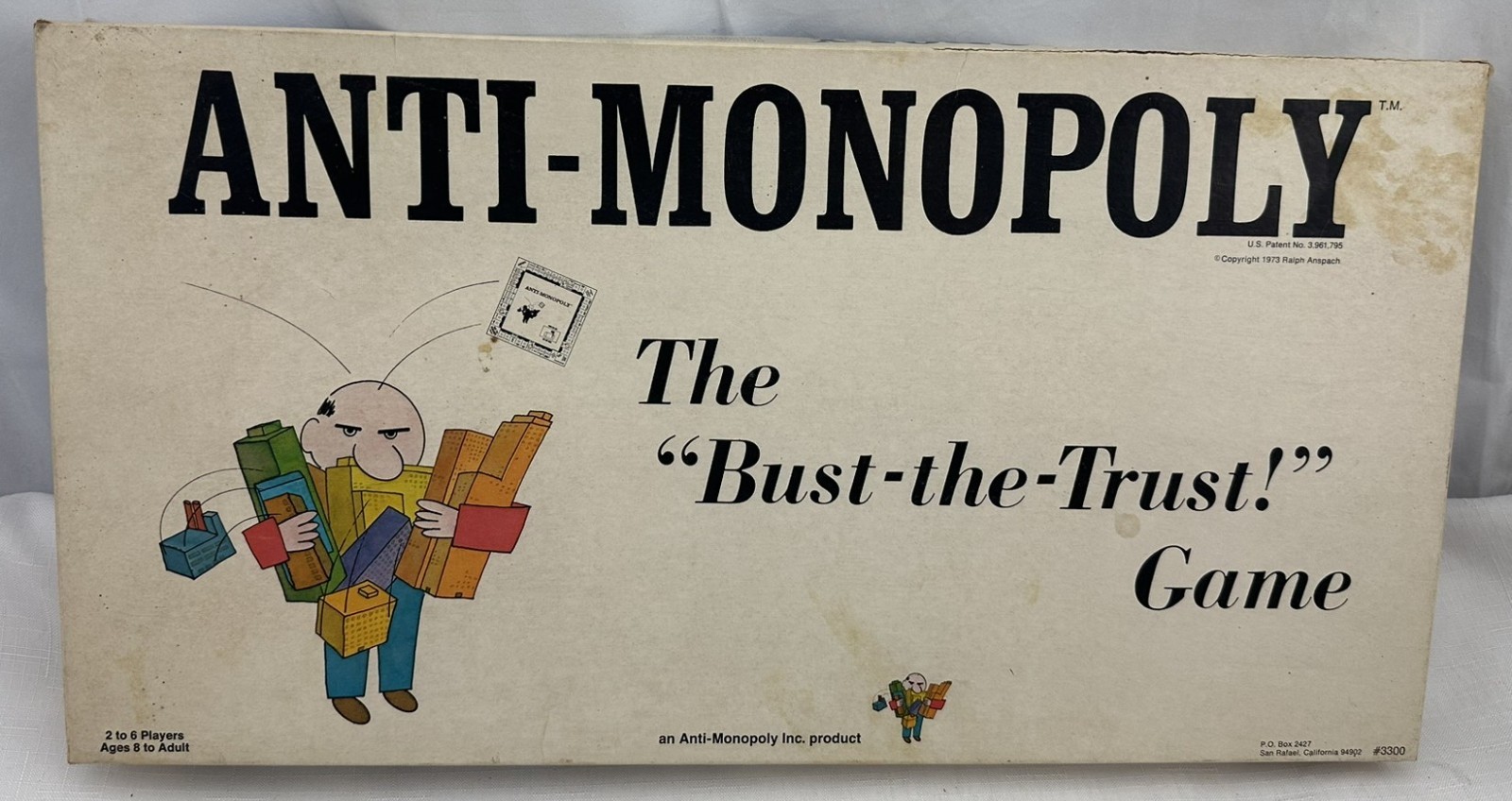 1973 Anti-Monopoly Game by Talicor Complete in Very Good Condition FREE SHIPPING