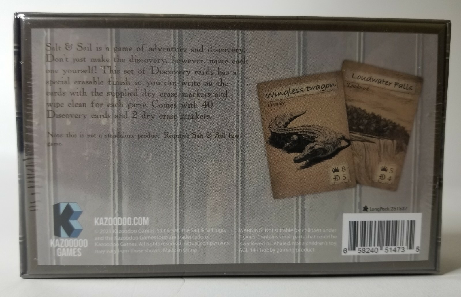 Salt & Sail Deluxe Kickstarter Limited Edition by Kazoodoo Games SEALED