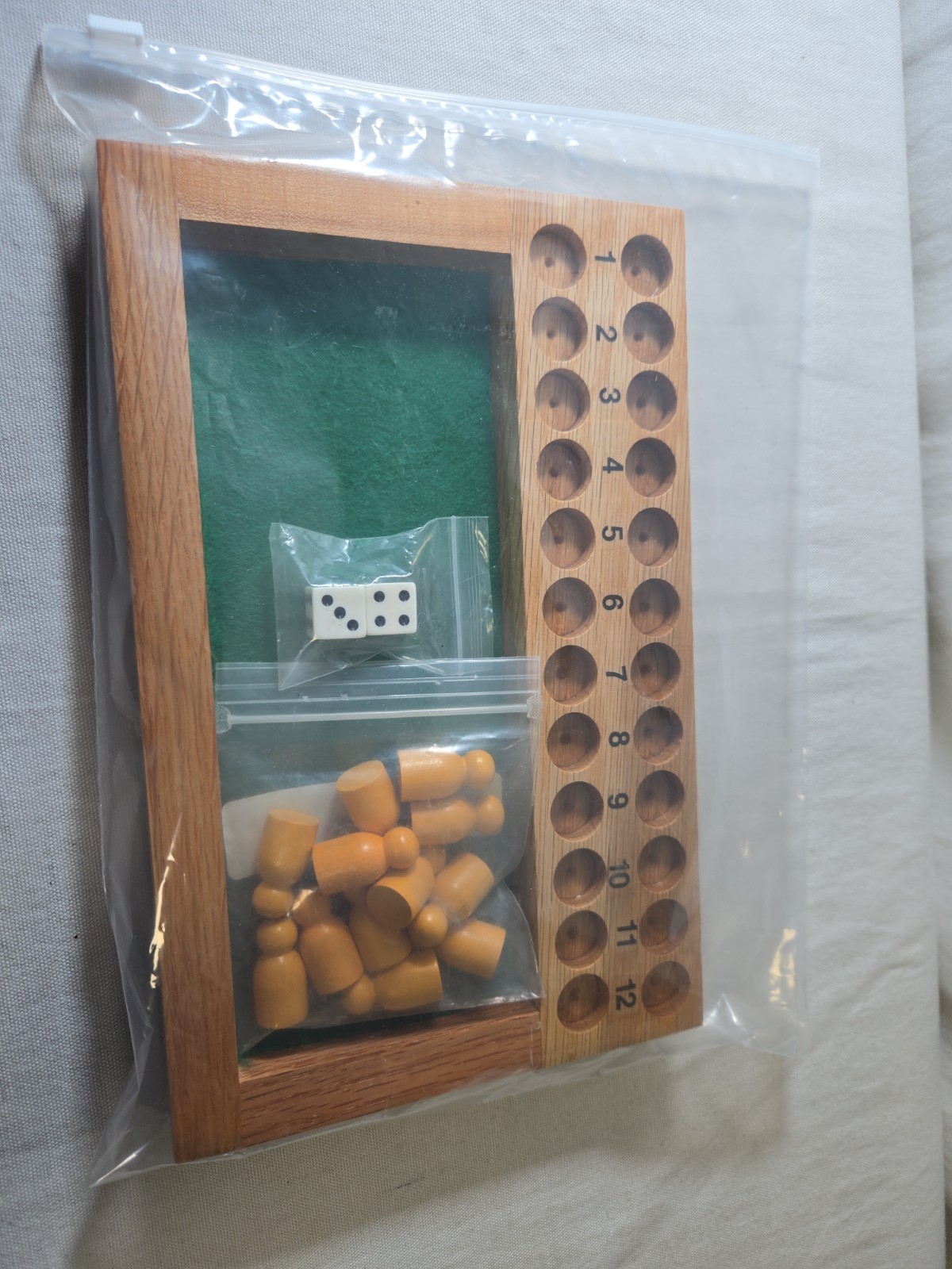 Trick-Track Handcrafted Vintage Gambling Wood Dice Game – Oscar L Johnson