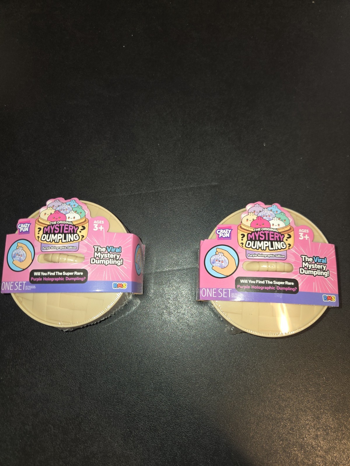 Squishy PURPLE HOLOGRAPHIC EDITION DUMPLING NEW HOT 🔥 VIRAL MYSTERY Lot Of 2