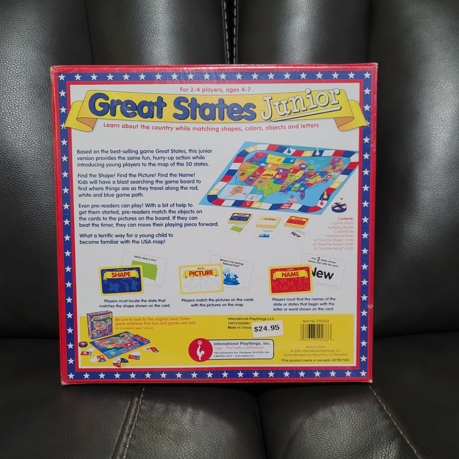 2003 International Playthings Great States Junior Game BRAND NEW