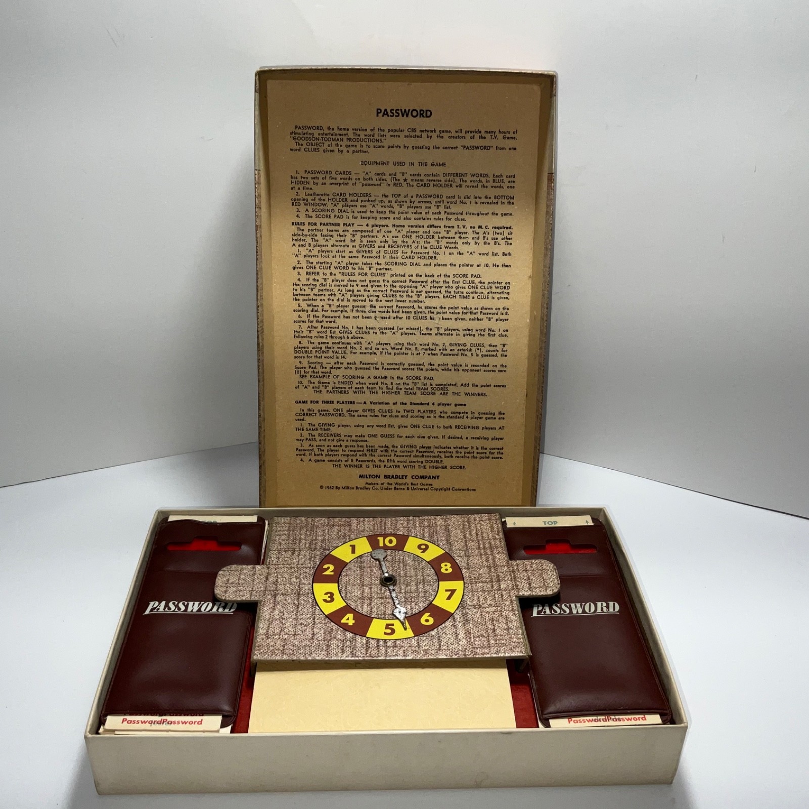 Vintage 1962 Milton Bradley Password Game #4260 COMPLETE Made In USA
