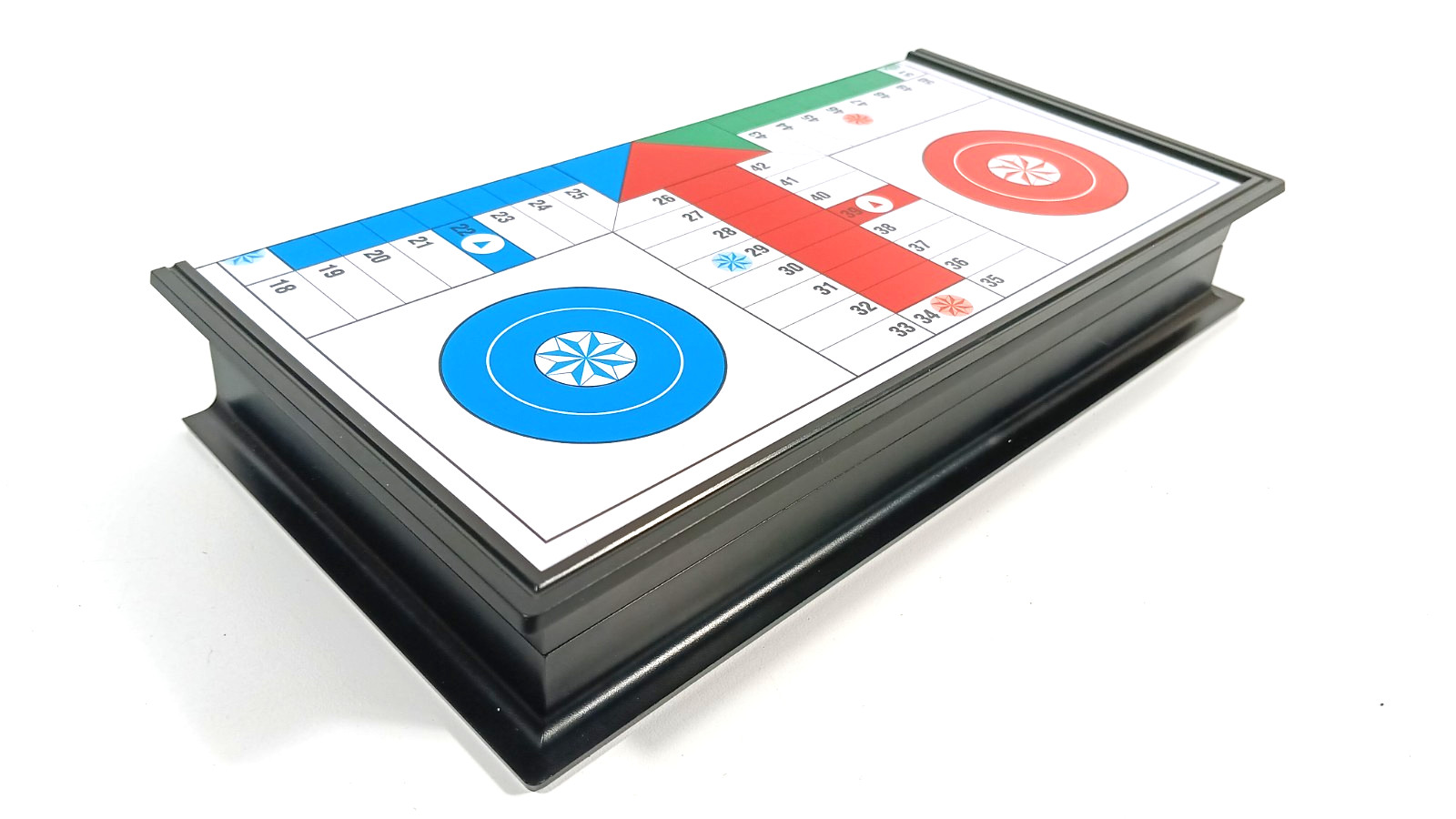 9.5” Magnetic Ludo Board Game Folding Strategy 4 Players Preowned Please Read