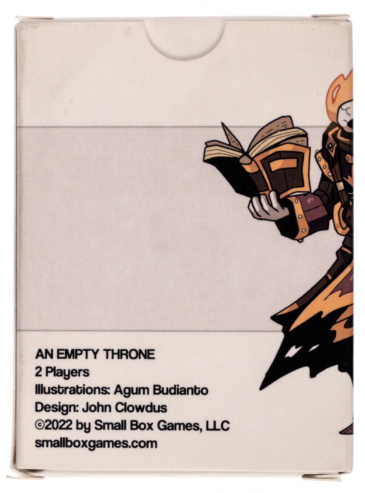 An Empty Throne Card Game 2P John Clowdus 2022 Small Box Games Never Played
