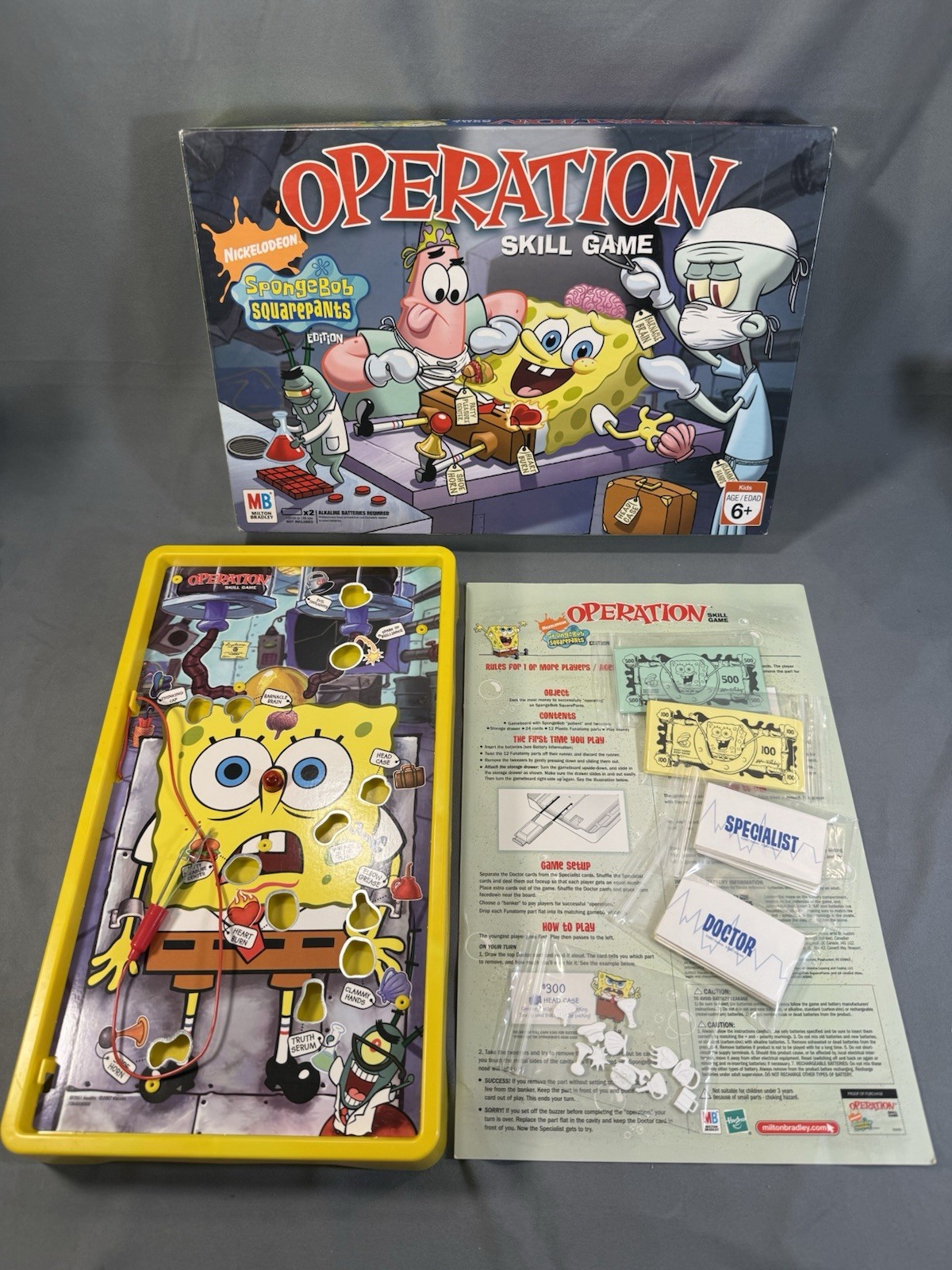SpongeBob SquarePants Board Game Lot. Sorry Operation Trivial Pursuit Scene It