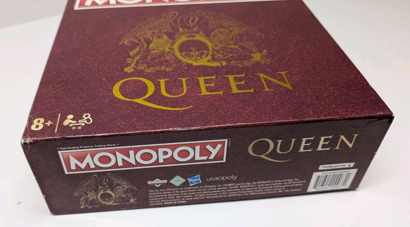 Monopoly Queen Edition Board Game – Freddie Mercury OPEN BOX NEW