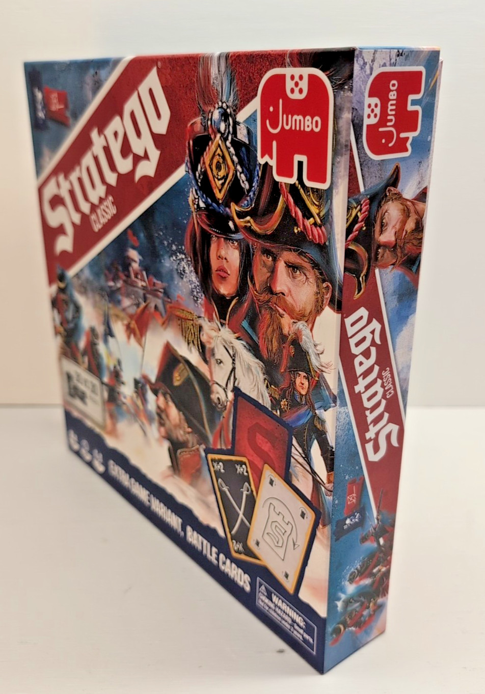 100% COMPLETE! STRATEGO BOARD GAME STRATEGY RED vs BLUE VARIANT BATTLE CARDS