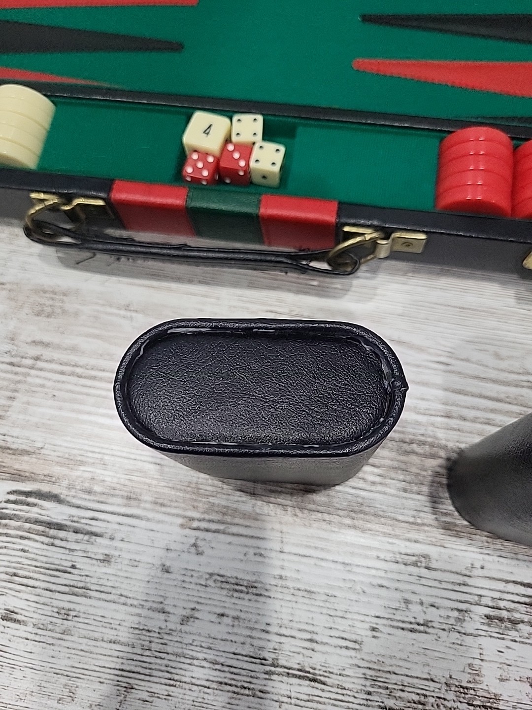 Vintage Reiss Backgammon Board Game Briefcase Set