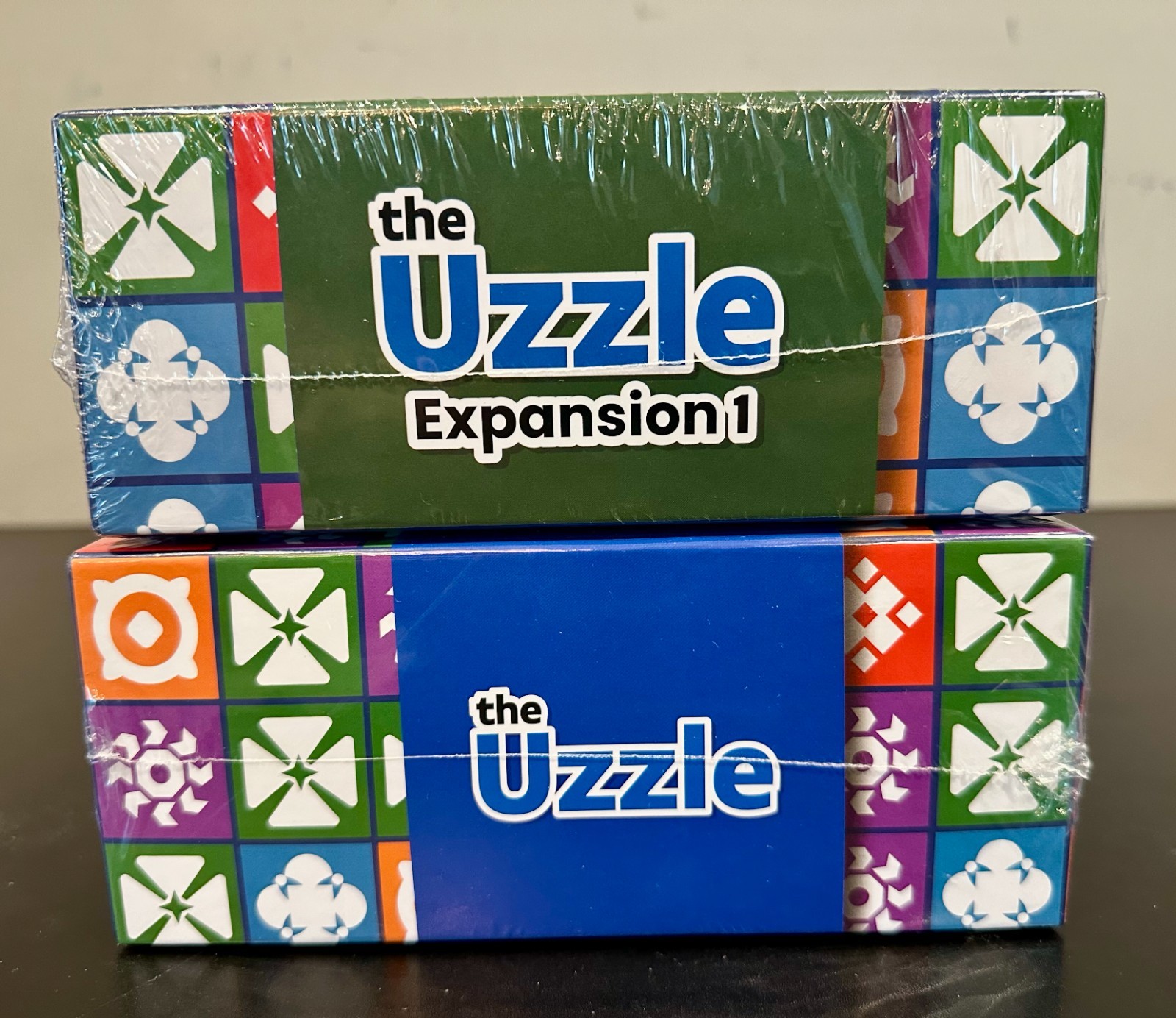 The Uzzle Family Block Puzzle Board Game + Expansion 1 Educational Game *NEW*