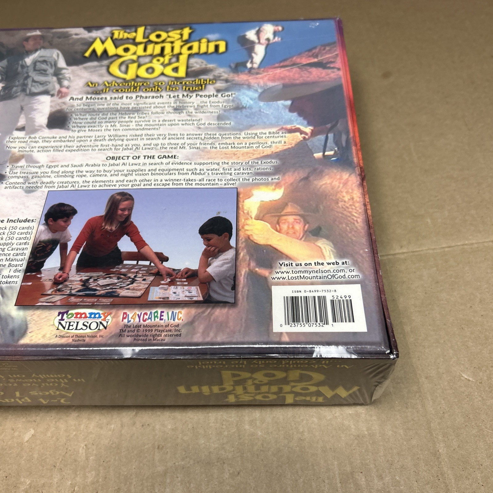 Tommy Nelson The Lost Mountain of God Biblical Adventure Board Game New W/Tears