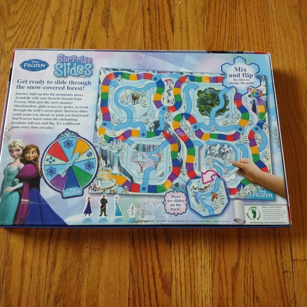 2014 DISNEY FROZEN SURPRISE SLIDES Board Game Elsa Anna Olaf Kristoff Complete