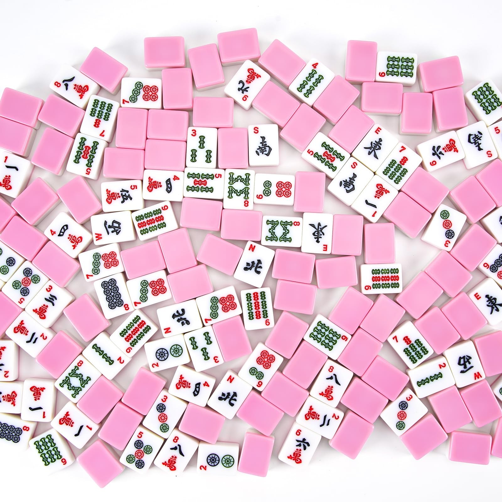 American Mahjong Tile Set, 166 Pcs 1.2″ Mahjong Tiles with 3 Dices 1 Instruct…