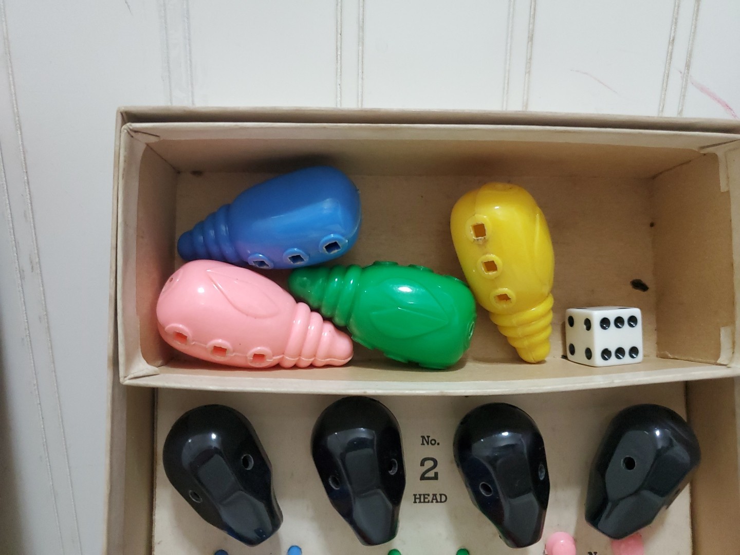 Vtg Bug Board / Dice Game: “COOTIE” 1949 Original Box W.H. Schaper MFG. Complete
