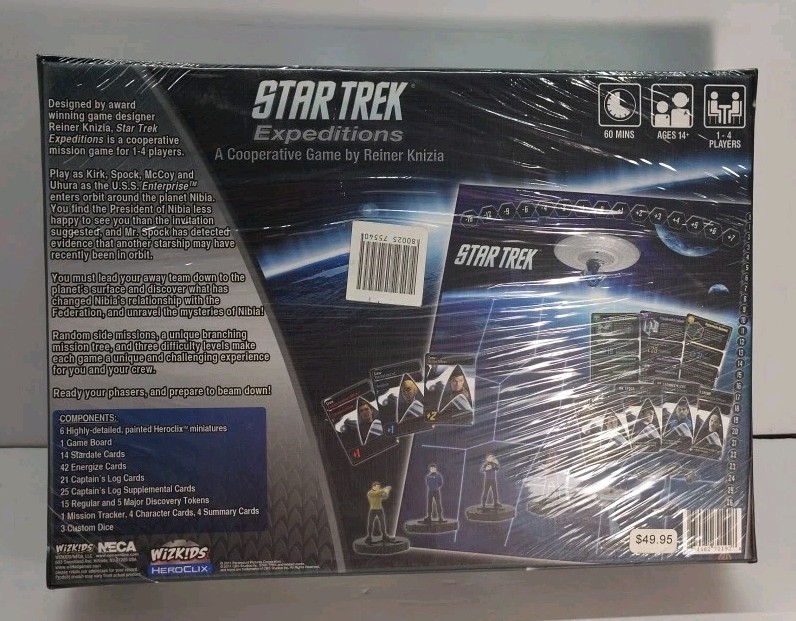 Star Trek Expeditions A Cooperative Board Game Wizkid NECA Heroclix New Sealed